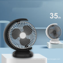 Rotating Plastic USB Rechargeable Table Desk Fan